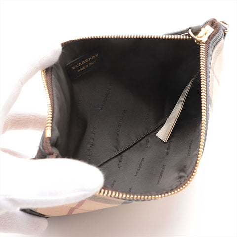 BURBERRY PVC Nova Check Shoulder Bag beige WS15693