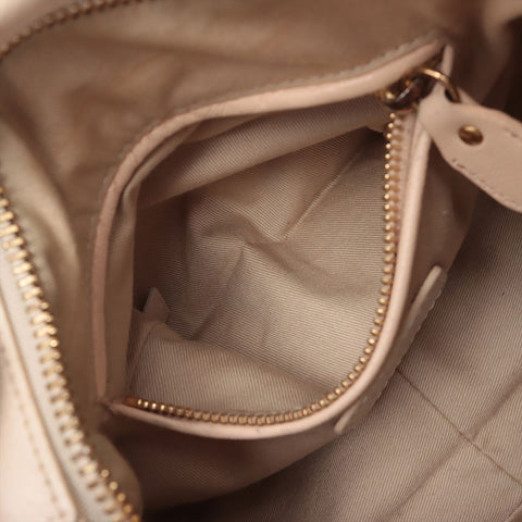 Chloe Leather Paraty 2way Handbag beige WS15695