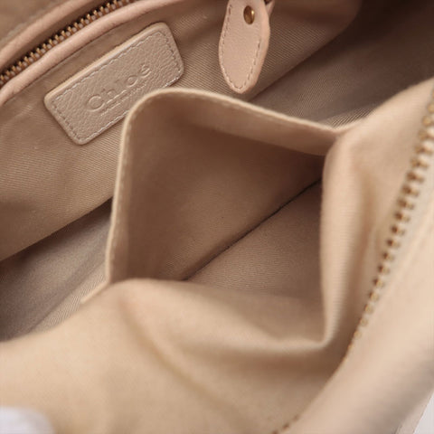 Chloe Leather Paraty 2way Handbag beige WS15695