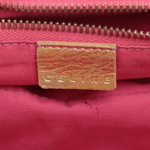 CELINE macadam canvas Shoulder Bag pink WS15700