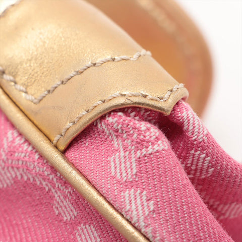 CELINE macadam canvas Shoulder Bag pink WS15700