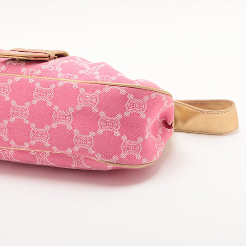 CELINE macadam canvas Shoulder Bag pink WS15700