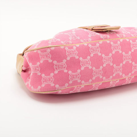 CELINE macadam canvas Shoulder Bag pink WS15700
