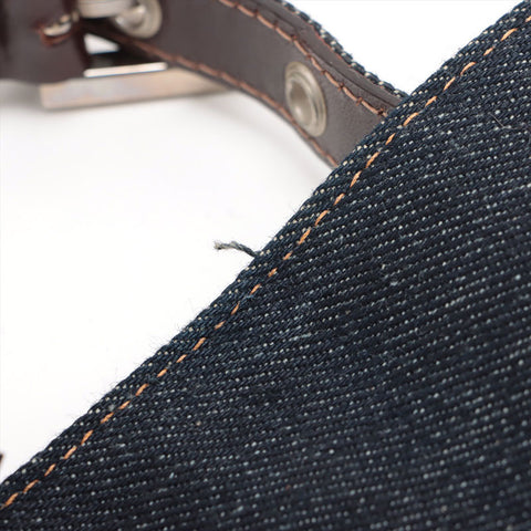 FENDI denim Shoulder Bag Navy WS15701