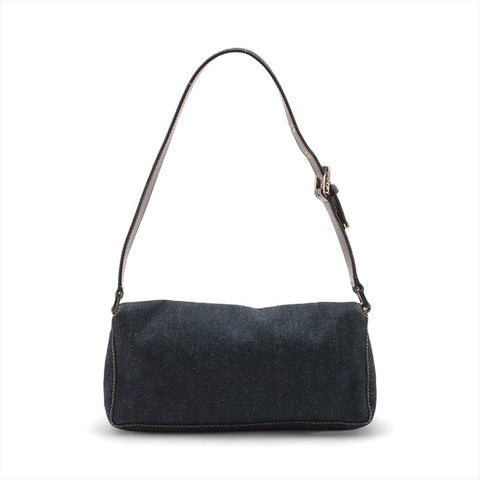FENDI denim Shoulder Bag Navy WS15701