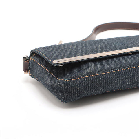 FENDI denim Shoulder Bag Navy WS15701