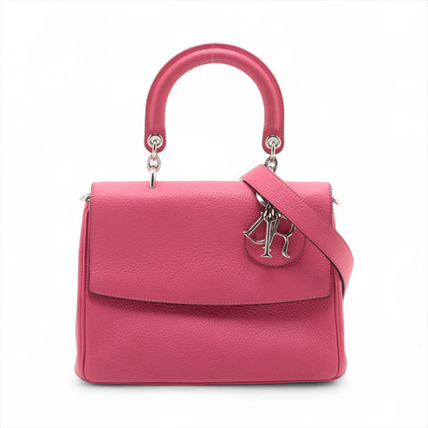 Christian Dior Leather Be Dior 2way Handbag pink WS15703