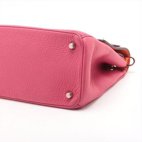 Christian Dior Leather Be Dior 2way Handbag pink WS15703