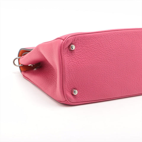 Christian Dior Leather Be Dior 2way Handbag pink WS15703