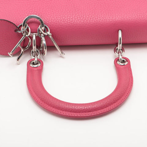 Christian Dior Leather Be Dior 2way Handbag pink WS15703