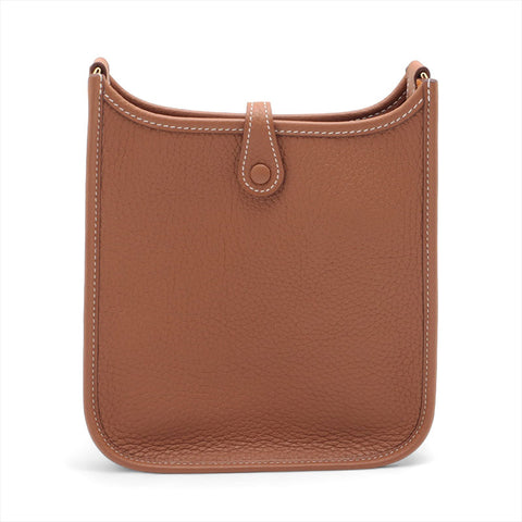 HERMES Z stamped 2021 Evelyn TPM Shoulder Bag gold WS15704