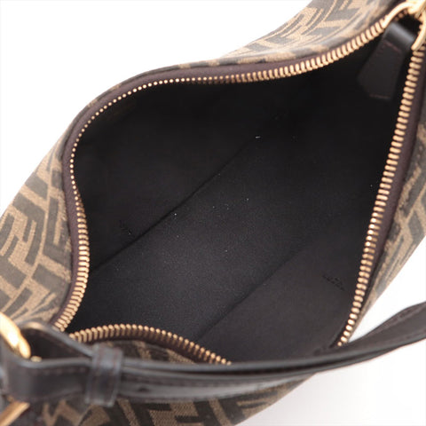 FENDI Graphy small in brown FF jacquard fabric Shoulder Bag Brown WS15705