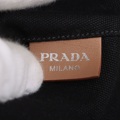 PRADA Canapa Handbag black WS15706