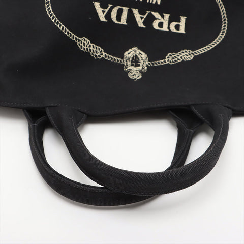 PRADA Canapa Handbag black WS15706