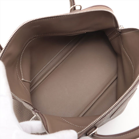 HERMES D stamped Bolide 31 Silver Metal 2019 model Handbag Etope WS15708