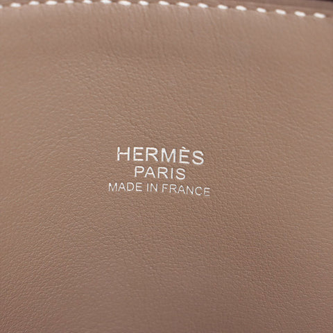 HERMES D stamped Bolide 31 Silver Metal 2019 model Handbag Etope WS15708