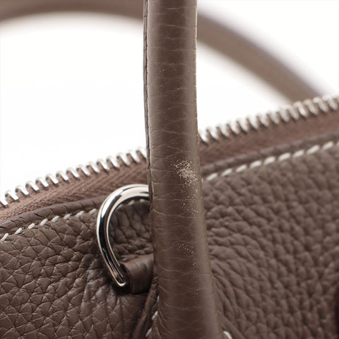 HERMES D stamped Bolide 31 Silver Metal 2019 model Handbag Etope WS15708