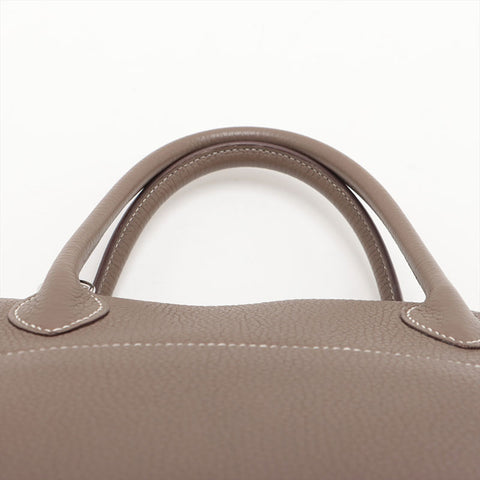 HERMES D stamped Bolide 31 Silver Metal 2019 model Handbag Etope WS15708