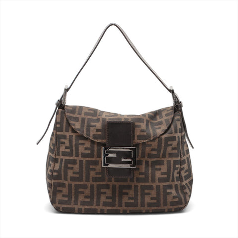 FENDI Zucca Mama Shoulder Bag Brown WS15710