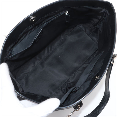 Christian Dior Trotter flower embroidery Handbag black WS15712