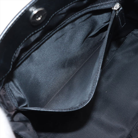 Christian Dior Trotter flower embroidery Handbag black WS15712