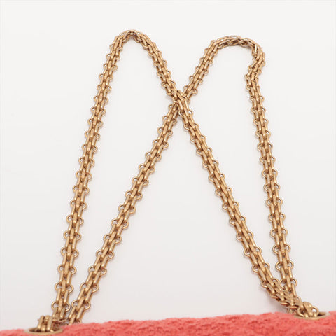 CHANEL 2.55 Flap Chain Tweed 30s 2020-2021 Shoulder Bag Red WS15714