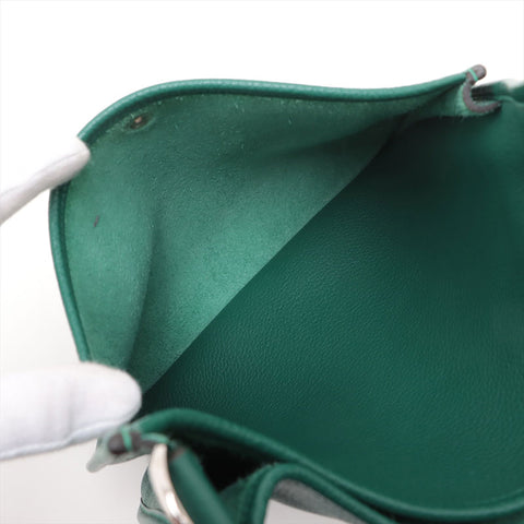 HERMES ◻︎Q stamp Evelyn PM made in 2013 Shoulder Bag マラカイト グリーン WS15715