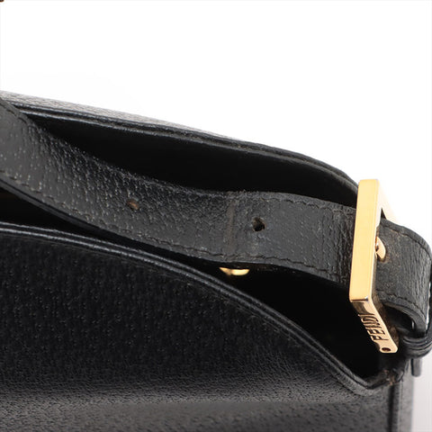 FENDI Leather Mamma Shoulder Bag black WS15717