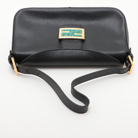 FENDI Leather Mamma Shoulder Bag black WS15717