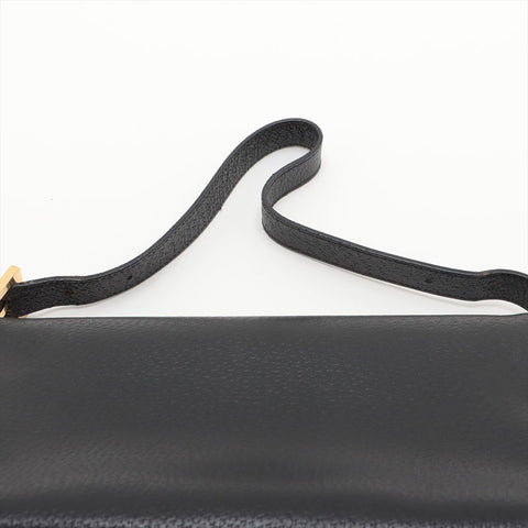 FENDI Leather Mamma Shoulder Bag black WS15717