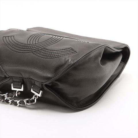 CHANEL No. 4 1996-1997 Lambskin COCO Mark Backpack Â· Daypack black WS15720