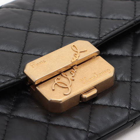 CHANEL No. 26 2018-2019 Matelasse Clutch bag black WS15721
