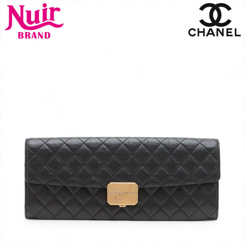 CHANEL No. 26 2018-2019 Matelasse Clutch bag black WS15721