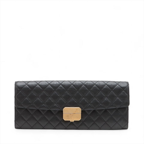CHANEL No. 26 2018-2019 Matelasse Clutch bag black WS15721