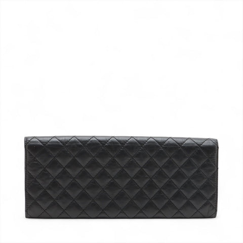 CHANEL No. 26 2018-2019 Matelasse Clutch bag black WS15721