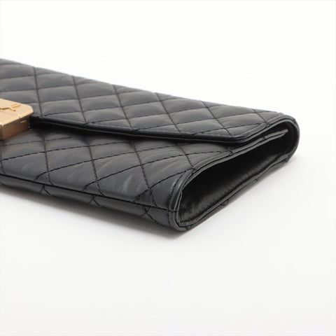 CHANEL No. 26 2018-2019 Matelasse Clutch bag black WS15721