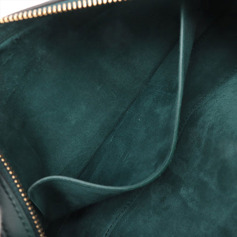 CELINE Triomphe Leather Cuir Camera Shoulder Bag green WS15722