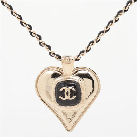 CHANEL B21K Heart COCO Mark 2021 Necklace gold WS15724