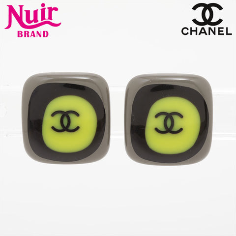 CHANEL 03P COCO Mark Earring yellow WS15727
