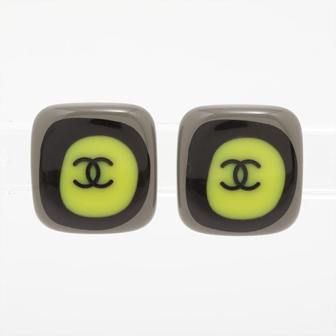 CHANEL 03P COCO Mark Earring yellow WS15727