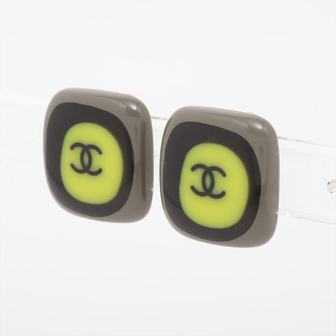 CHANEL 03P COCO Mark Earring yellow WS15727