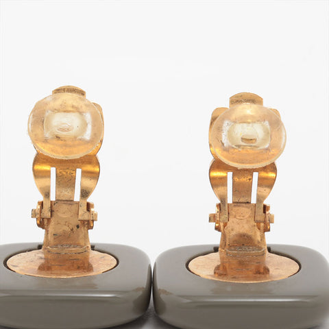 CHANEL 03P COCO Mark Earring yellow WS15727