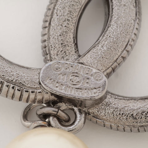 CHANEL 11A Mini Pin COCO Mark Brooch Silver WS15732