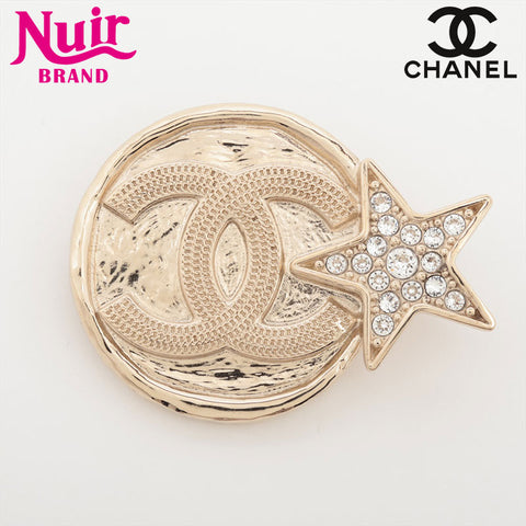 CHANEL B23B 2023COCO Mark Star Brooch gold WS15733