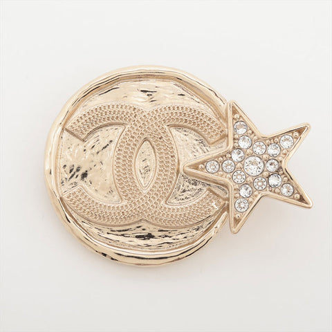 CHANEL B23B 2023COCO Mark Star Brooch gold WS15733