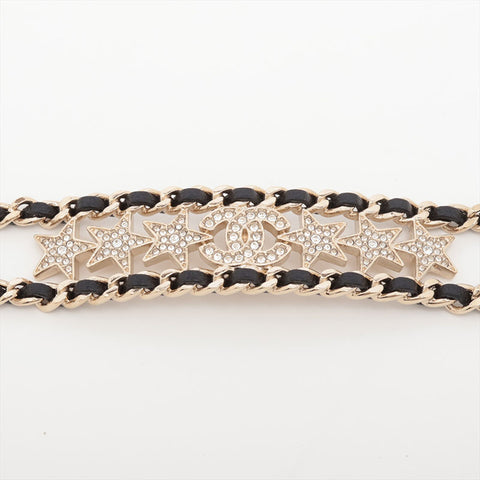 CHANEL B23C COCO Mark Choker 2023 Rhinestone Necklace gold WS15735