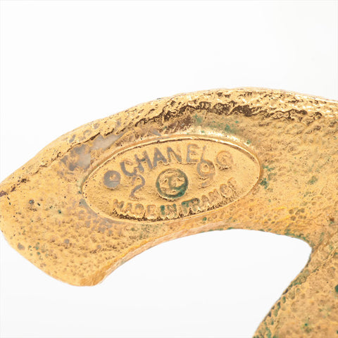 CHANEL 2cc9 COCO Mark Large 1988 Earring gold WS15737