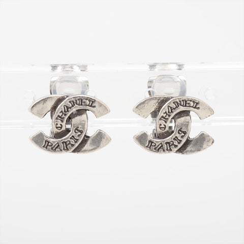 CHANEL 99C 1999 COCO Mark Earring Silver WS15742
