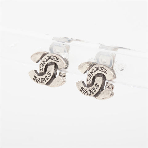 CHANEL 99C 1999 COCO Mark Earring Silver WS15742