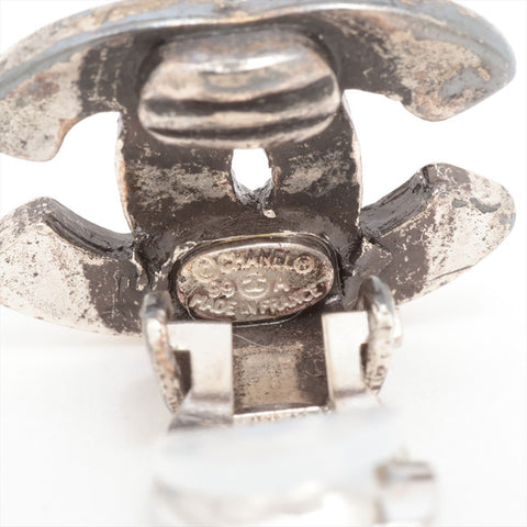CHANEL 99C 1999 COCO Mark Earring Silver WS15742